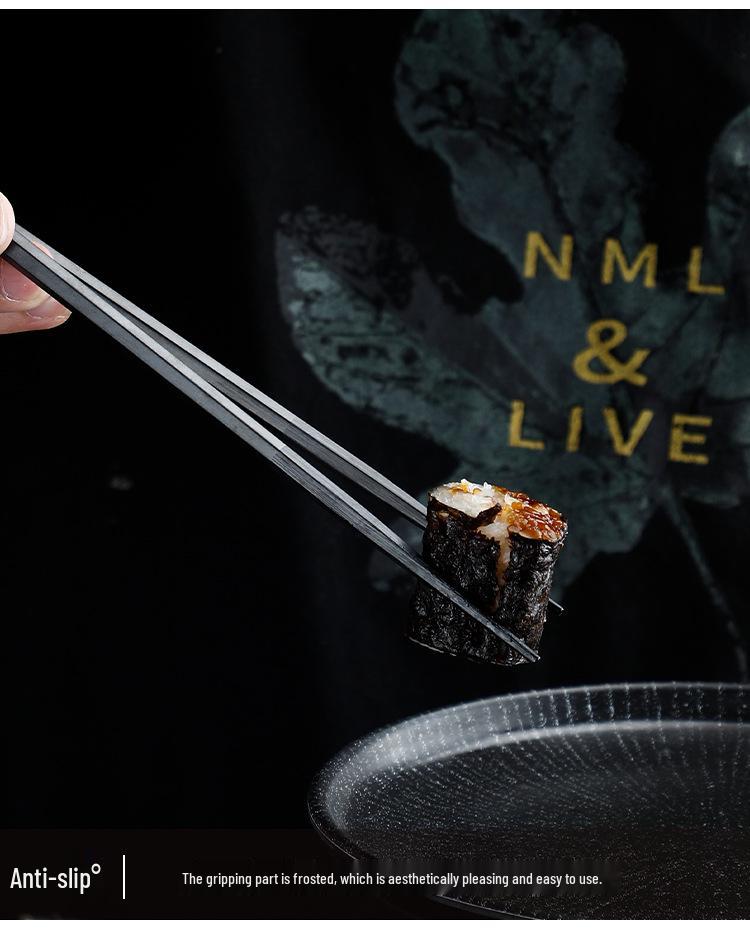High-Temperature Resistant Non-Slip Japanese Alloy Chopsticks for Cooking & Sushi