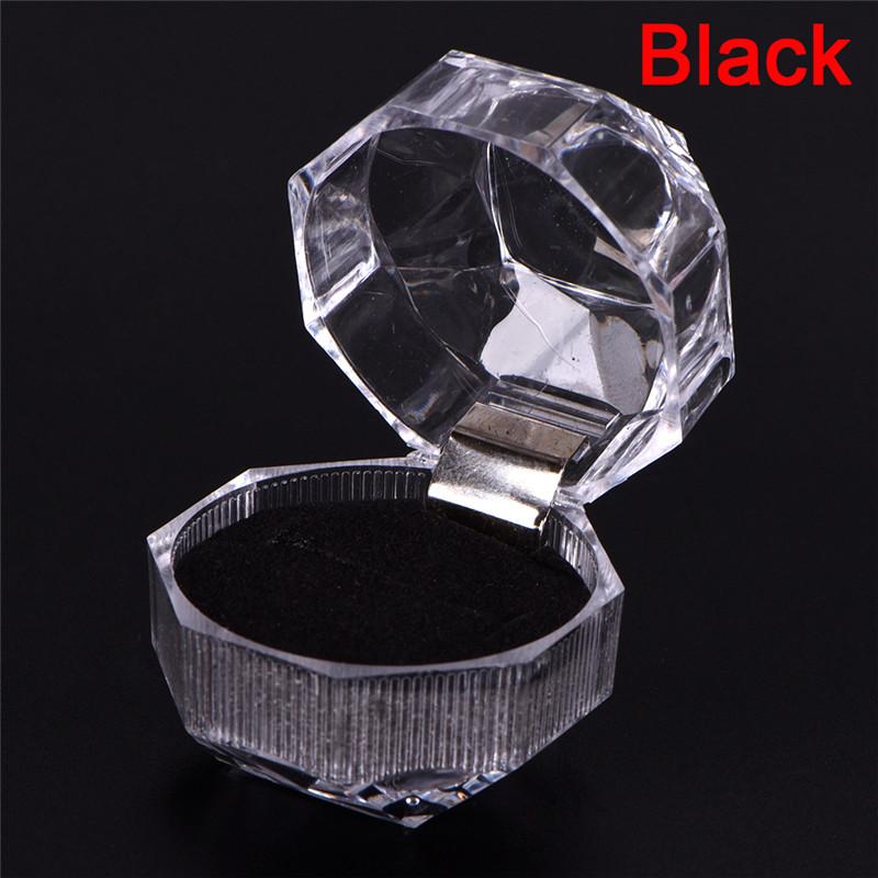 Clear Acrylic Jewelry Gift Box For Ring Holder Wedding Engagement Present