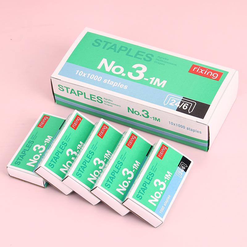 Standard 24/6 Staples and No. 12 Stapler Pins for Office Supplies