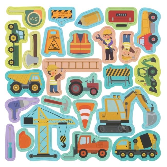 Magnetic Puzzle Book Magnetic Puzzle Construction Vehicles Montessori