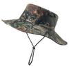 Cappello a secchiello mimetico da escursionismo all'aperto cappello da escursionismo mimetico da giungla cappello da sole traspirante con protezione solare