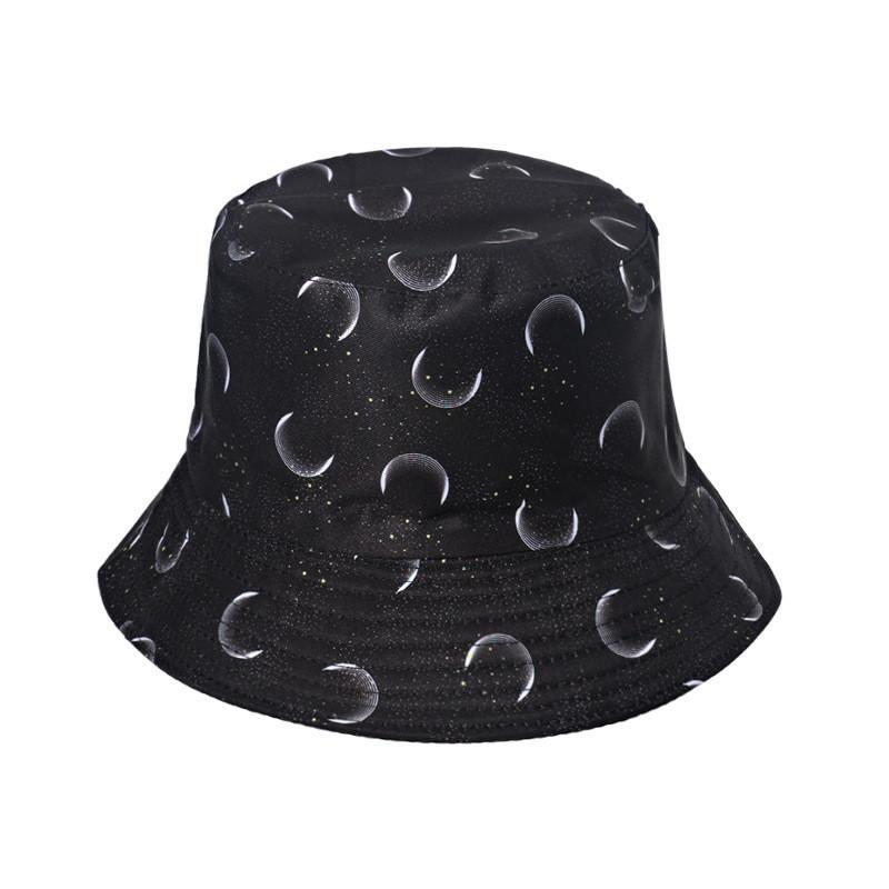 Unisex Flower Smiley Face Print Fisherman Cap Sun Hat New Summer Style