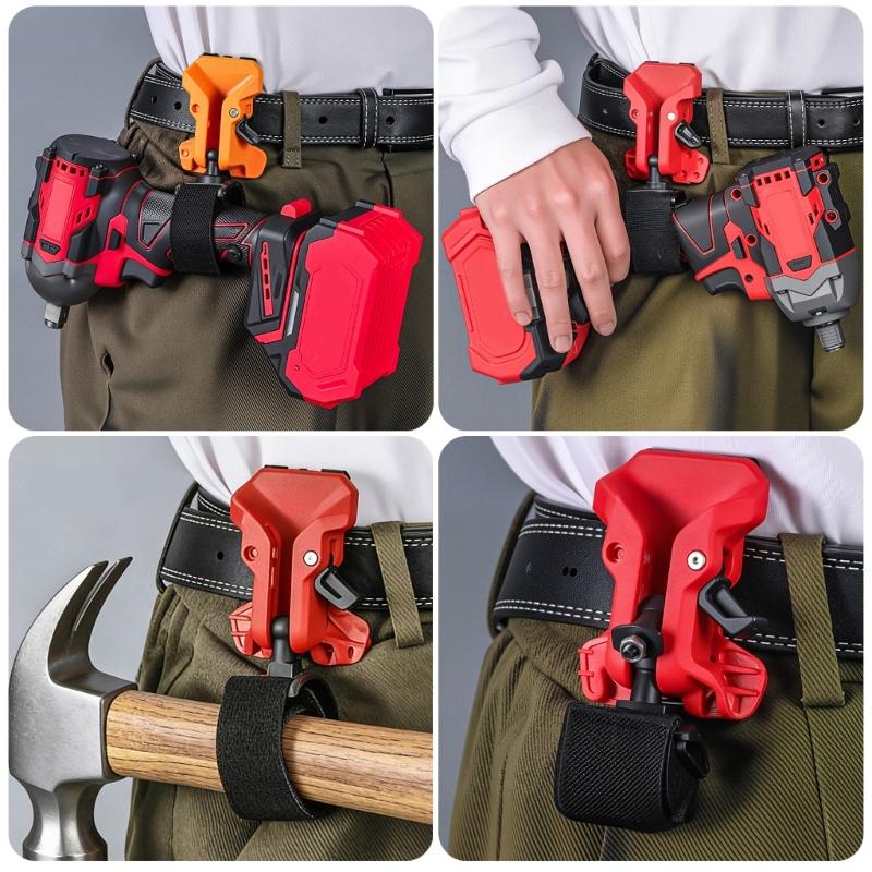 Ergonomic Power Tool Carriers Drill Holder Belt Clip,Hook Holsters for Cordless Electric Drill Hammer Wrench