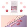 2023 Fake Nails Nail Coffin Stick Designs Box Short Square with Press Glue Tips Art Press On Set Full Cover Artificial