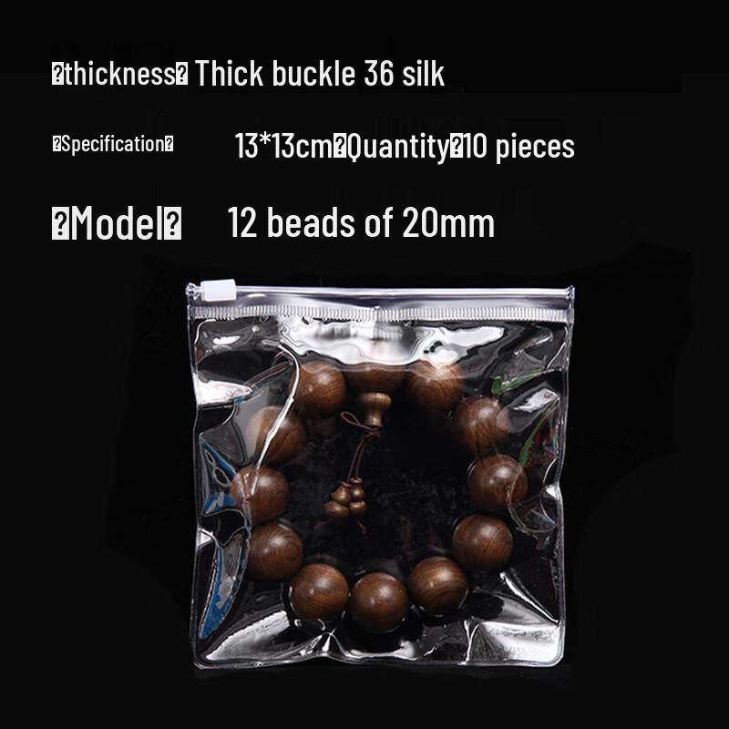 Thickened White Transparent Buckle Self-Sealing Bags