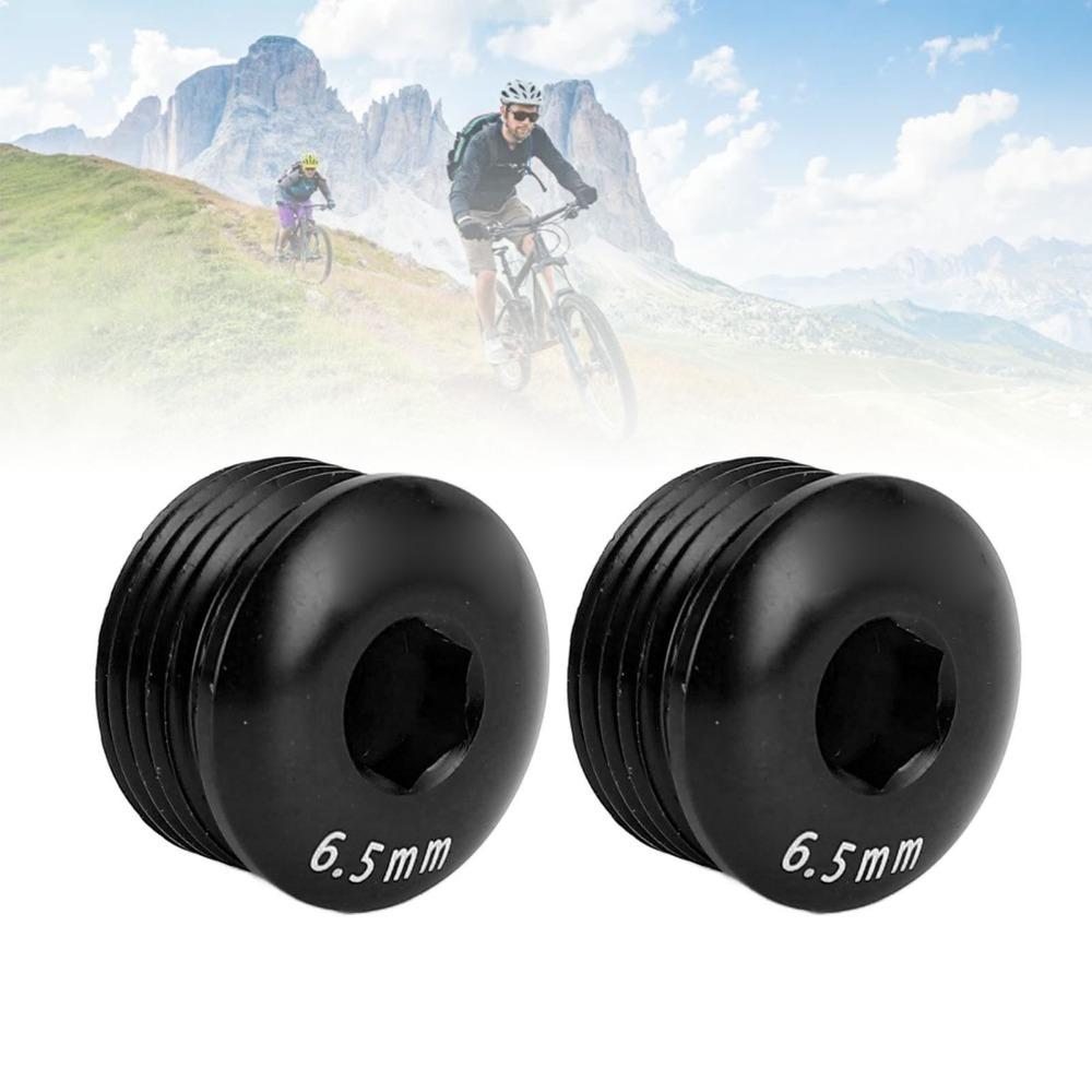 2PCS Aluminum Alloy Cycle Pedal Dust Cap 6.5mm Cycle Pedal Locking Screw Bike Repair