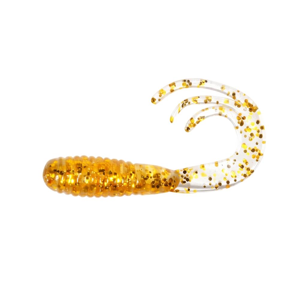 Soft Fishing Lure 5cm 1 6g Triple Curl Tail Freshwater Bait Artificial Worm for Bass Trout Panfish Fishing Tackle