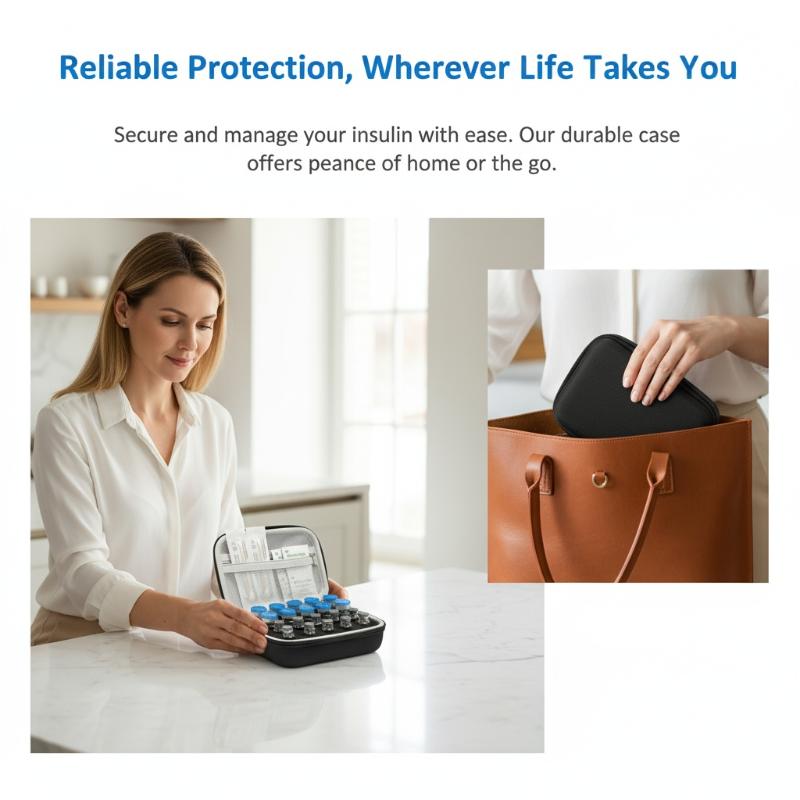 Wear-resistant Insulin Vial Holder - Shockproof Storage Case for 3ml/10ml Vials - Dust-proof Medicine Organizer (Multiple Slots)