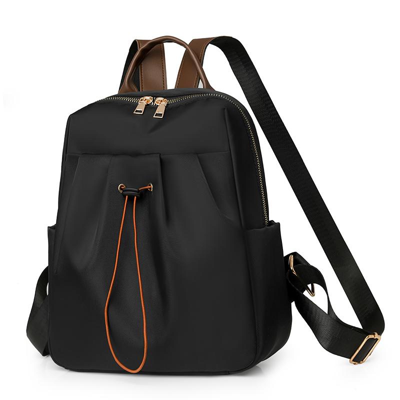 

Однотонный рюкзак Женская сумка для компьютера Студенческий школьный рюкзак чёрный