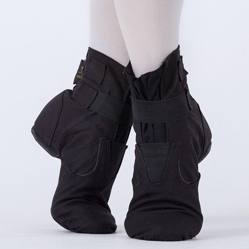 Female Ballet Dance Shoes Women High Top Canvas Jazz Boots Soft Shoes Girls Dance Hall Sneakers Men Jazz Performance Sneakers