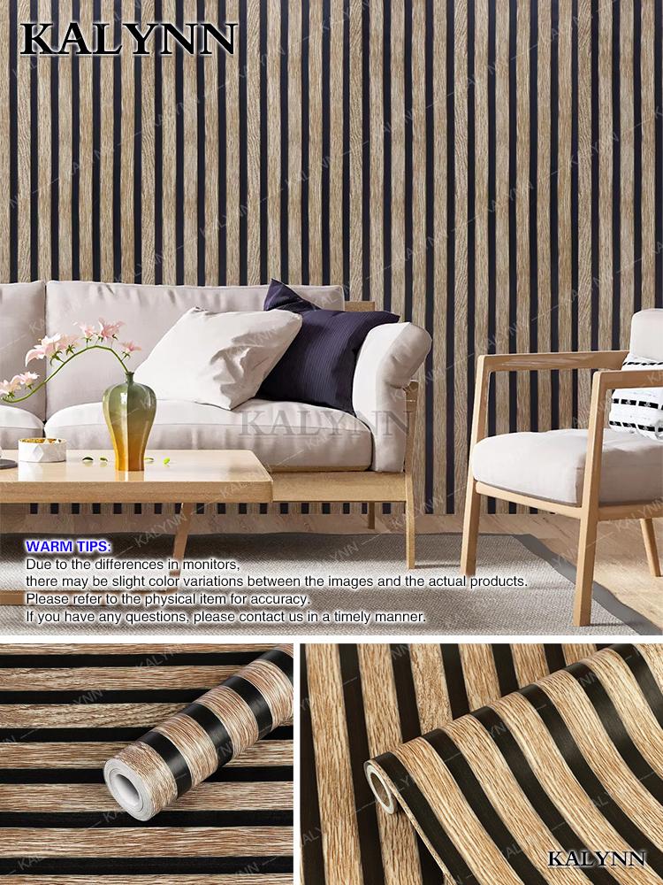 

Обои под деревянные рейки, Самоклеящаяся контактная бумага, Виниловые самоклеящиеся наклейки на стены для кухонных столешниц, шкафов, декора 1mx45cm Small size