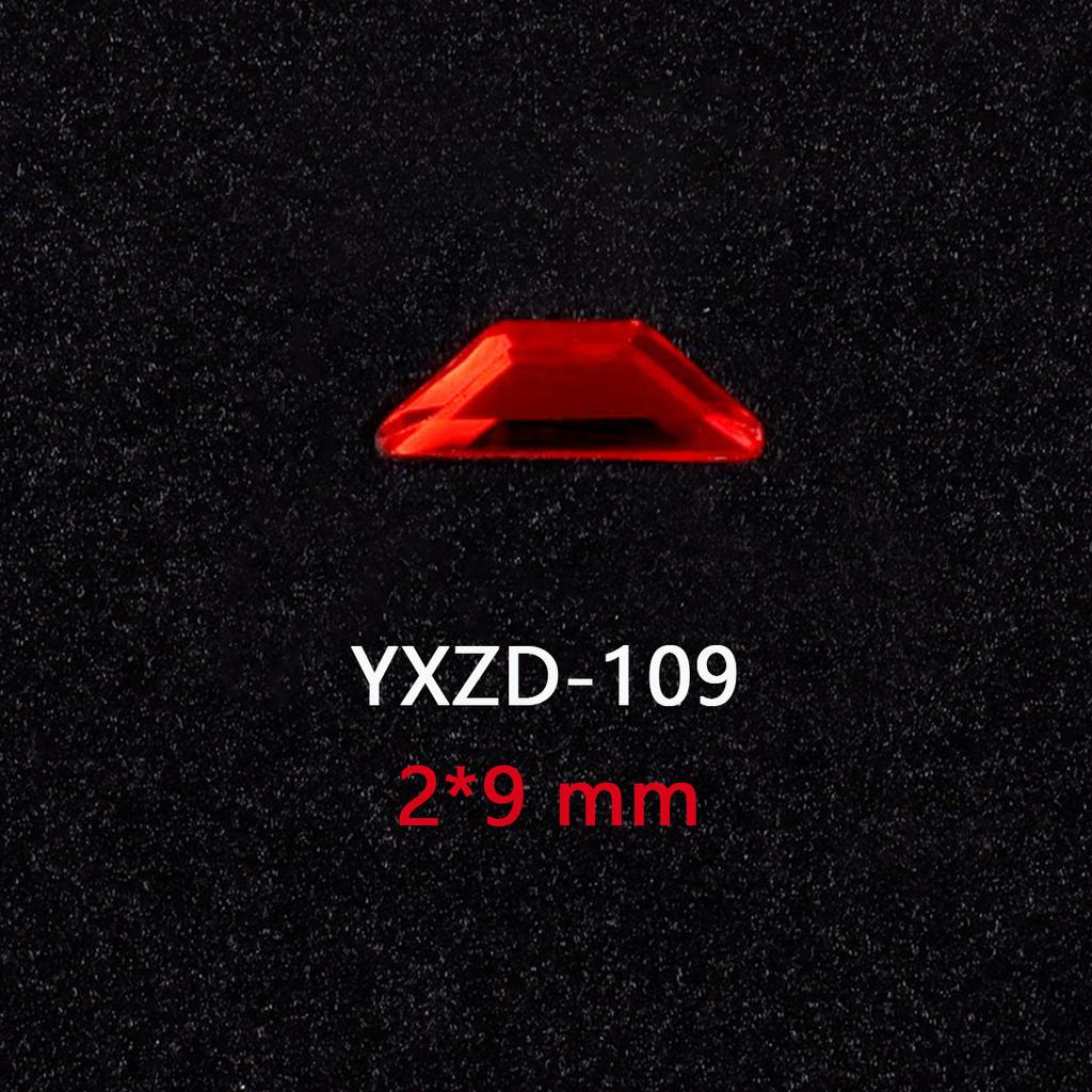 1440 Glas Diamanten mit flachem Boden, Große Rote Spezialgeformte Nagelkunst-Diamanten, DIY Trage-Nagel-Accessoires, Materialien, Spezialgeformte Diamanten