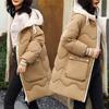 Down  Clothes Women's Winter Clothes New Loose  Clothes Women's Medium and Long Thickened Bread  Jacket