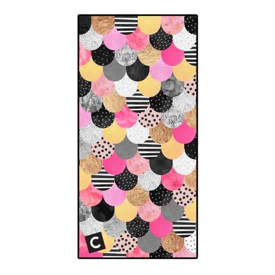 Jasne kolory, wzór syreny, mocny ręcznik plażowy, pływanie, sport, duży koc kąpielowy, akcesoria plażowe