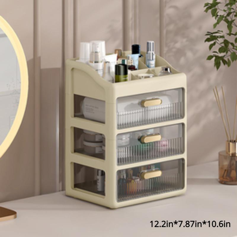 1 Stück Kosmetikregal Multifunktionale Schreibtisch-Schubladenaufbewahrungsbox Haushalt Staubdicht Große Kapazität Make-up-Box