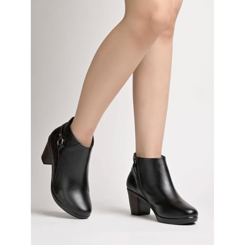 Shoetopia girls BT-3406 Black Ankle Boot - 8 UK (Girls-BT-3406-Black) 8 UK чёрный