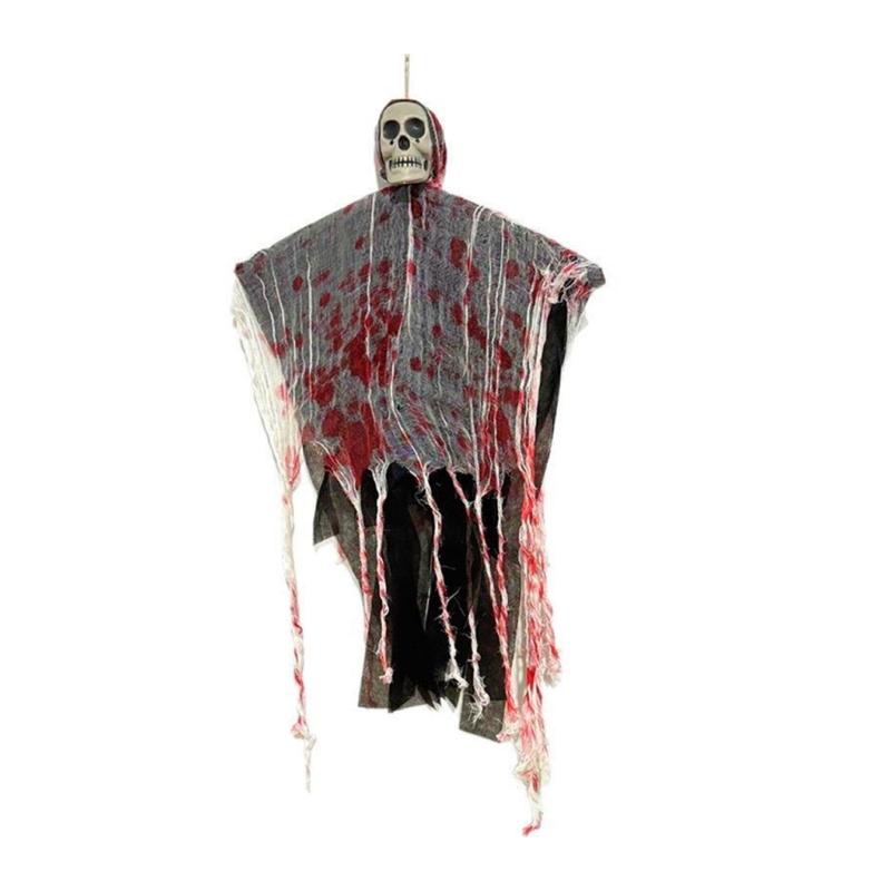 

Plastic Light Skull Halloween Decoration With Auto for Outdoor Indoor Theme Parties чёрный