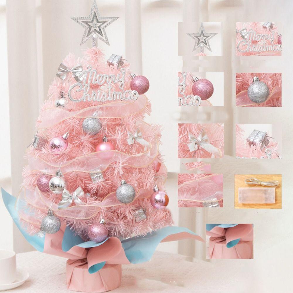 Mit Lichtern Mini Weihnachtsbaum Künstlicher Miniatur Kiefern Weihnachtsbaum Modell Xmas