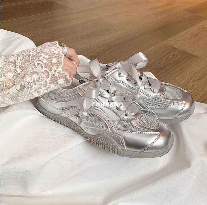

Sheepskin version~ Waffle mesh breathable ballet sports and leisure shoes women s leather 35