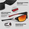 Men's Polarized Sport Sunglasses with Rope Fashion Ultralight Colorful Film Sunglasses Outdor Dust-proof Cycling Sunglasses