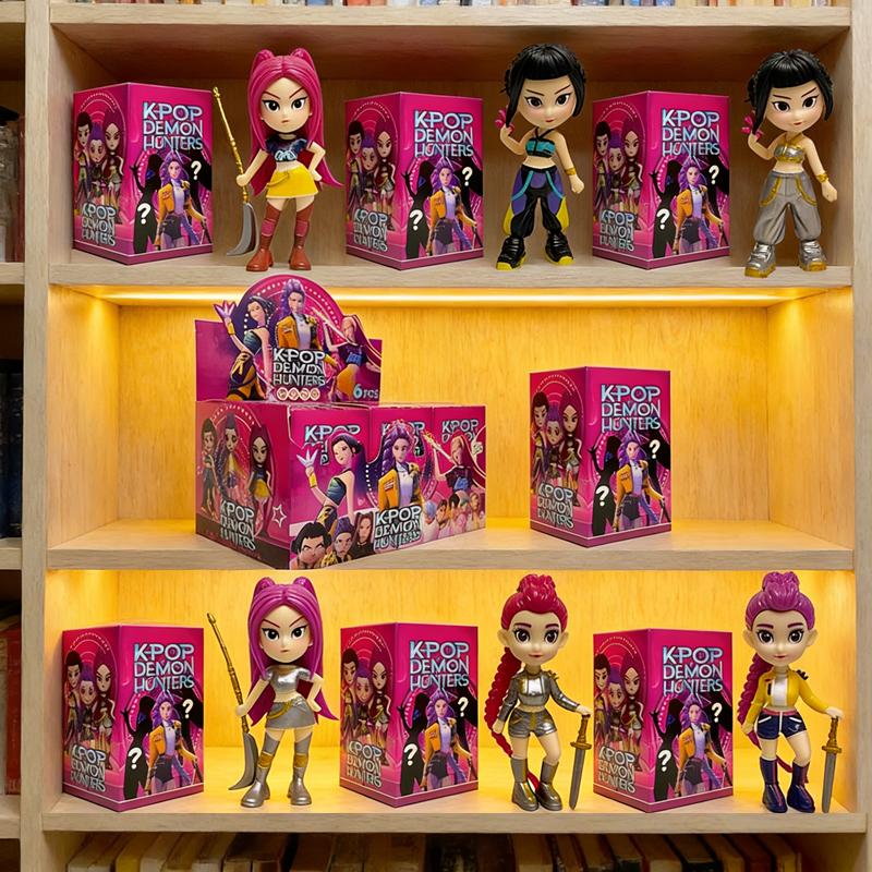 Anime Movie Blind Box K-POP Witch Hunt Super Idol Rumi Mira Zoey Demon Hunter Mini Figurine PVC Model Birthday Gift Blind Box