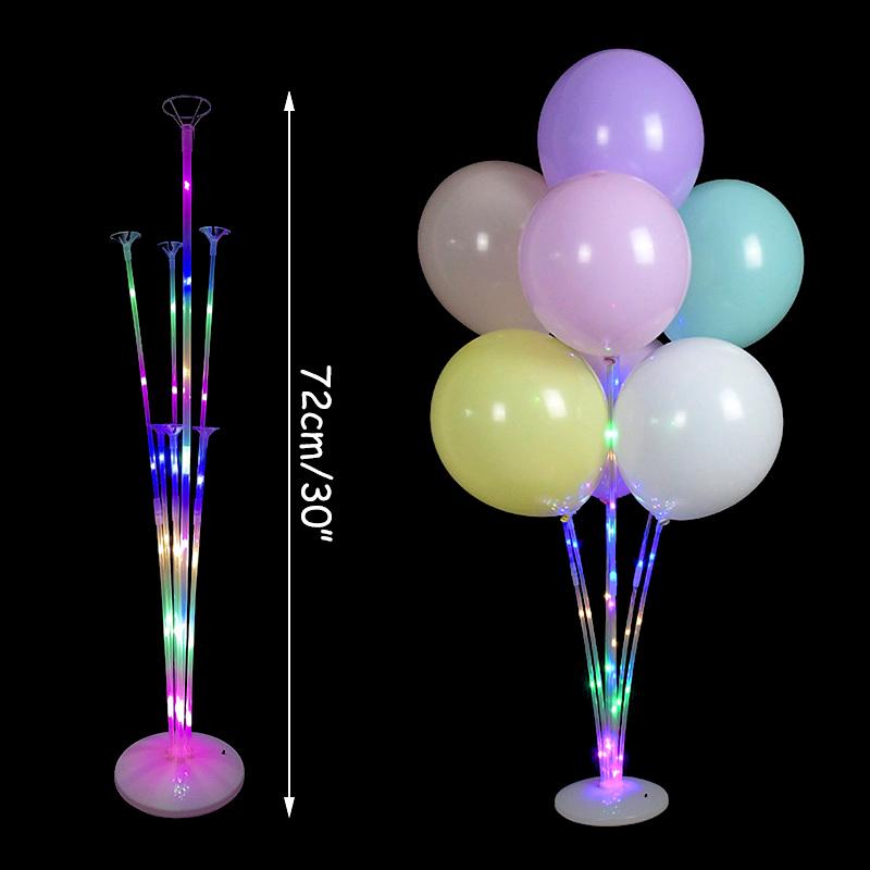 7/11Tubes Balloons Stand Holder Column Confetti Balloons Happy Birthday Air Ballon Kids Baby Shower Wedding Party Decorations