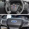 BBBM3 58MM Car Steering Wheel Badge Cover Stickers Decoration Accessories For Ford Fusion Fiesta Escape Focus Mk2 3 Mondeo Auto Decal