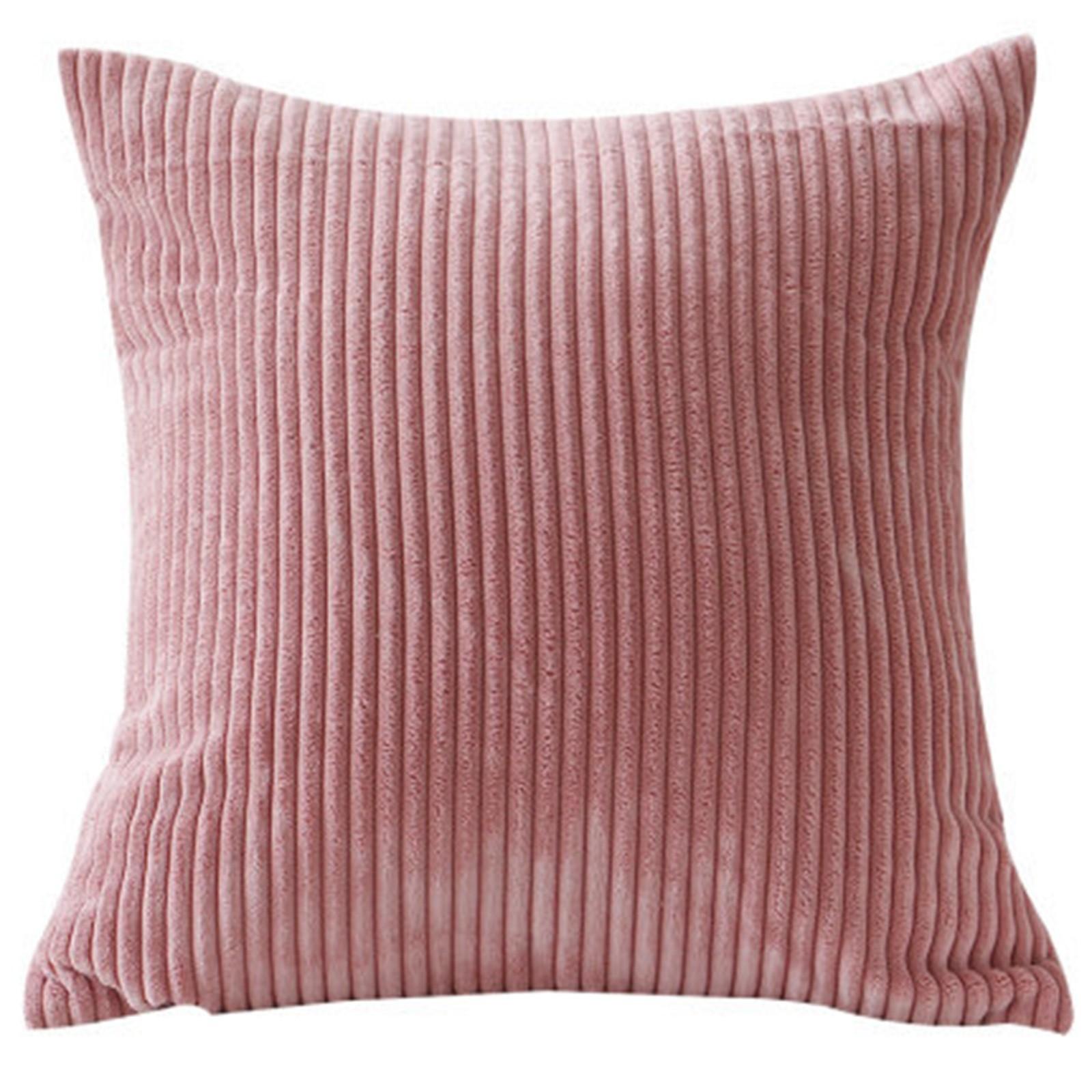 

45*45 см большой чехол для подушки супермягкий вельветовый чехол для подушки полосатый декоративный чехол для кровати дивана дивана весенний домашний декор One Size розовый