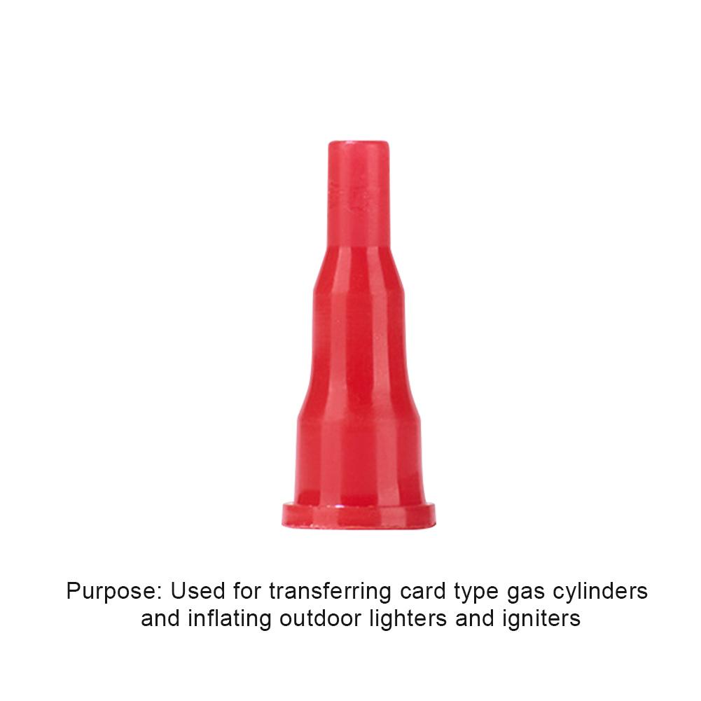 10Pcs Gas Nozzle Connector Reusable Butane Cassette Gas Tank Adapter Universal Butane Gas Converter for Cigarette Lighter