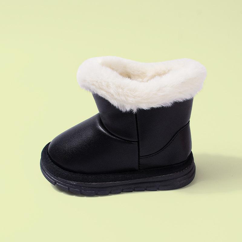 Новые сапоги из бархата и хлопка для мальчиков и девочек 27 розовый — фото 7