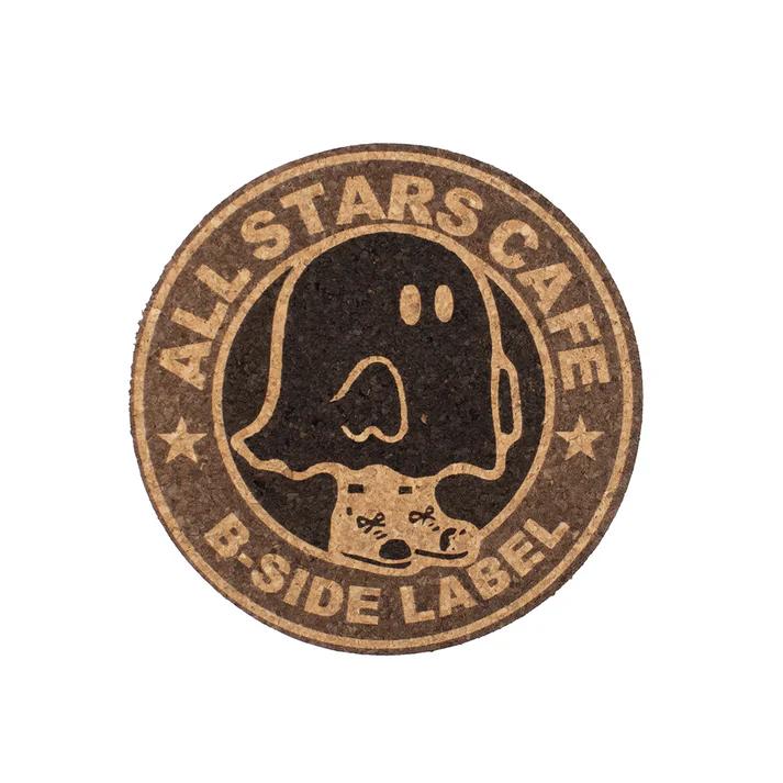 B - SIDE LABEL Round-eyed Shoes Ghost Coaster Japan NEW