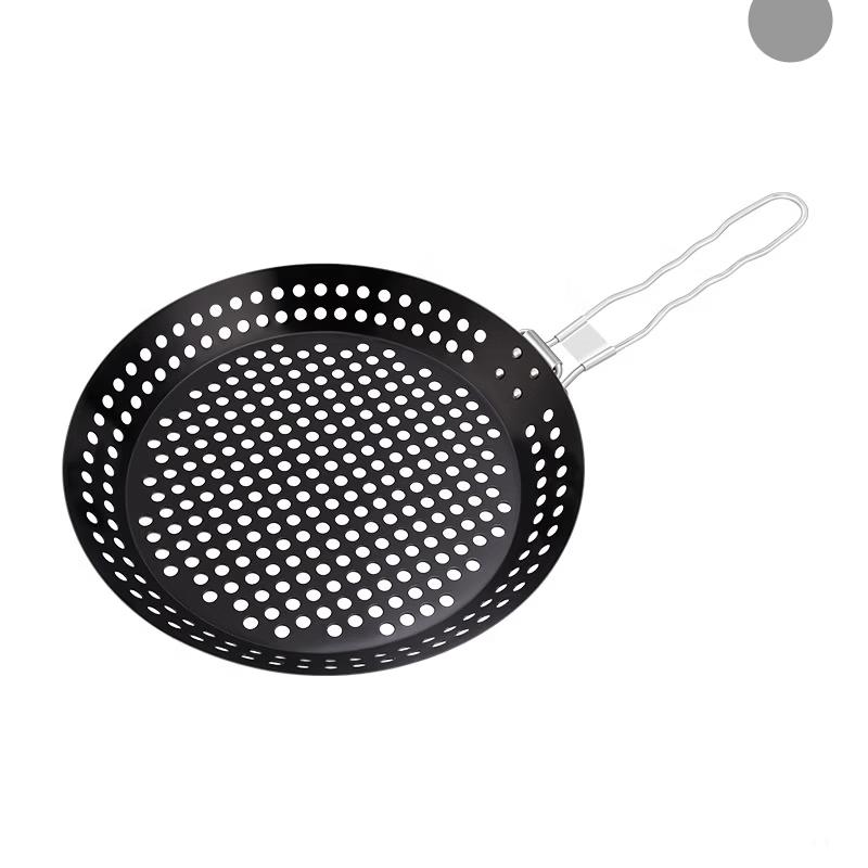Outdoor Round Perforated BBQ Grill Pan