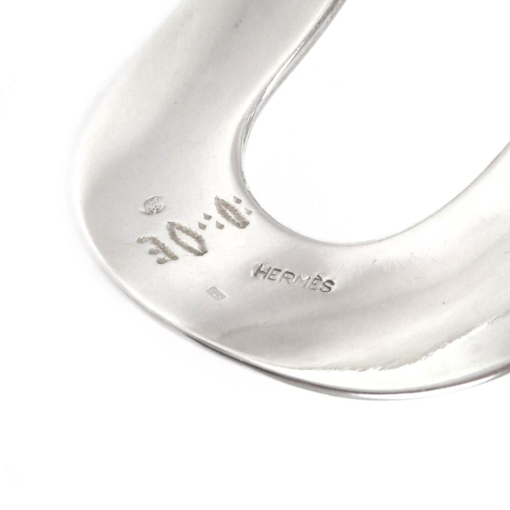 Great HERMES Bangle Toareg bracelet Silver SV925 Women Used