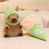 Ice Cream Cone Capybara Plush Toy Cross Dressing Capybara Stuffed Doll  Room Decoration