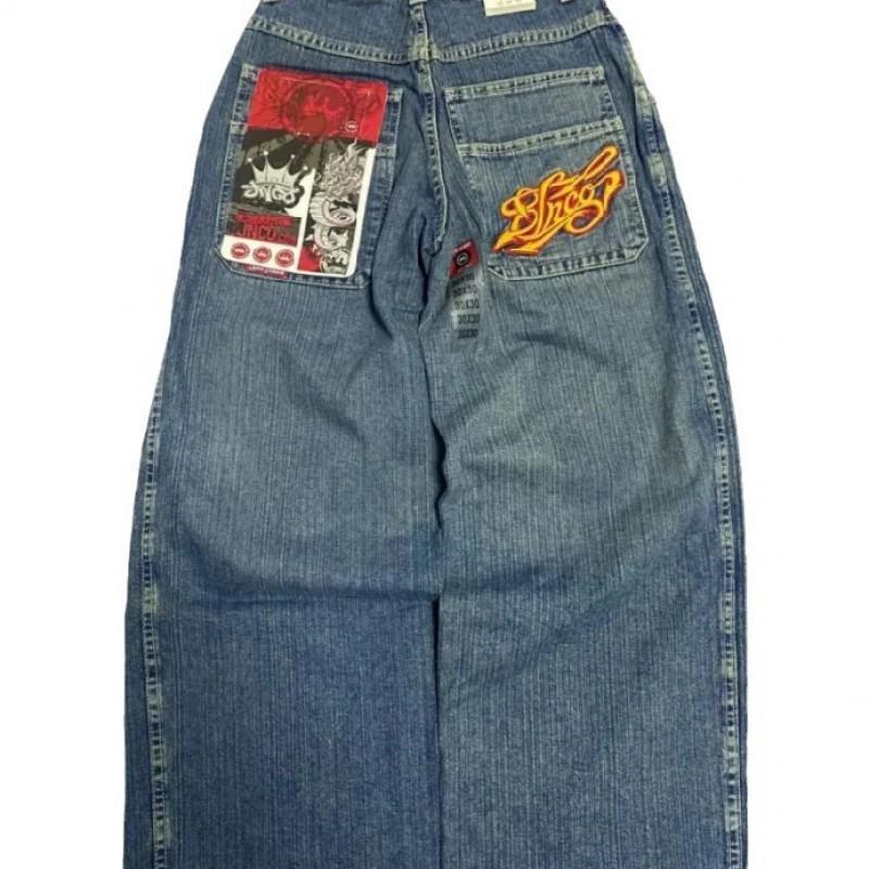 Erkek Kış Sokak Giyimi Hip Hop Geniş Bacak Kot Genç