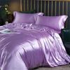 Juego de Ropa de Cama de Seda de Morera Natural de Alta Gama Juego de Funda Nórdica de Satén Sedoso de Lujo Tamaño Queen con Sábanas Juego de Cama Tamaño King