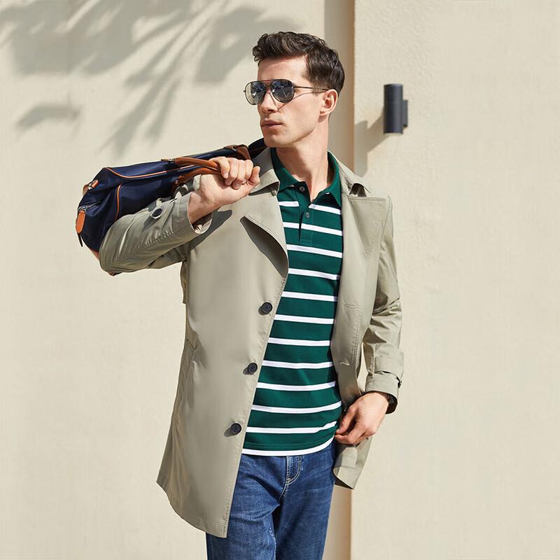 YOUNGOR Men s Long Business Trench Coat 185/104A