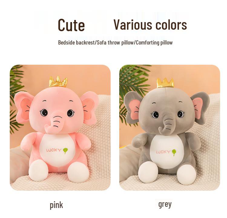 Cute Angel Elephant Plush Pillow - Children's Stuffed Toy