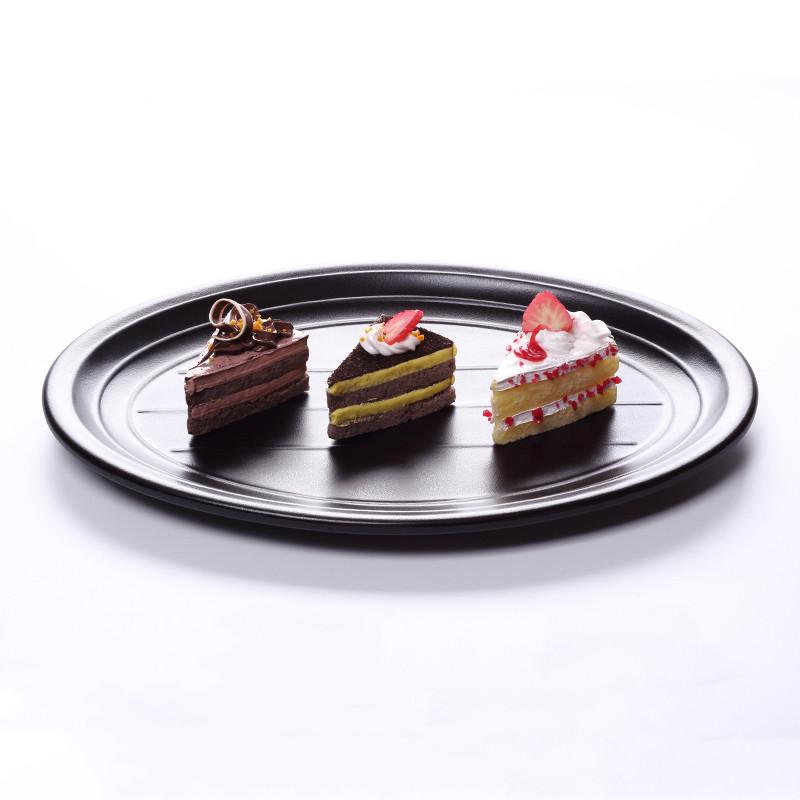 Black Frosted Oval Plastic Dinner Plate Melamine Tableware Picnic Barbecue Plate Snack Plate Sushi Plate Creative Tableware