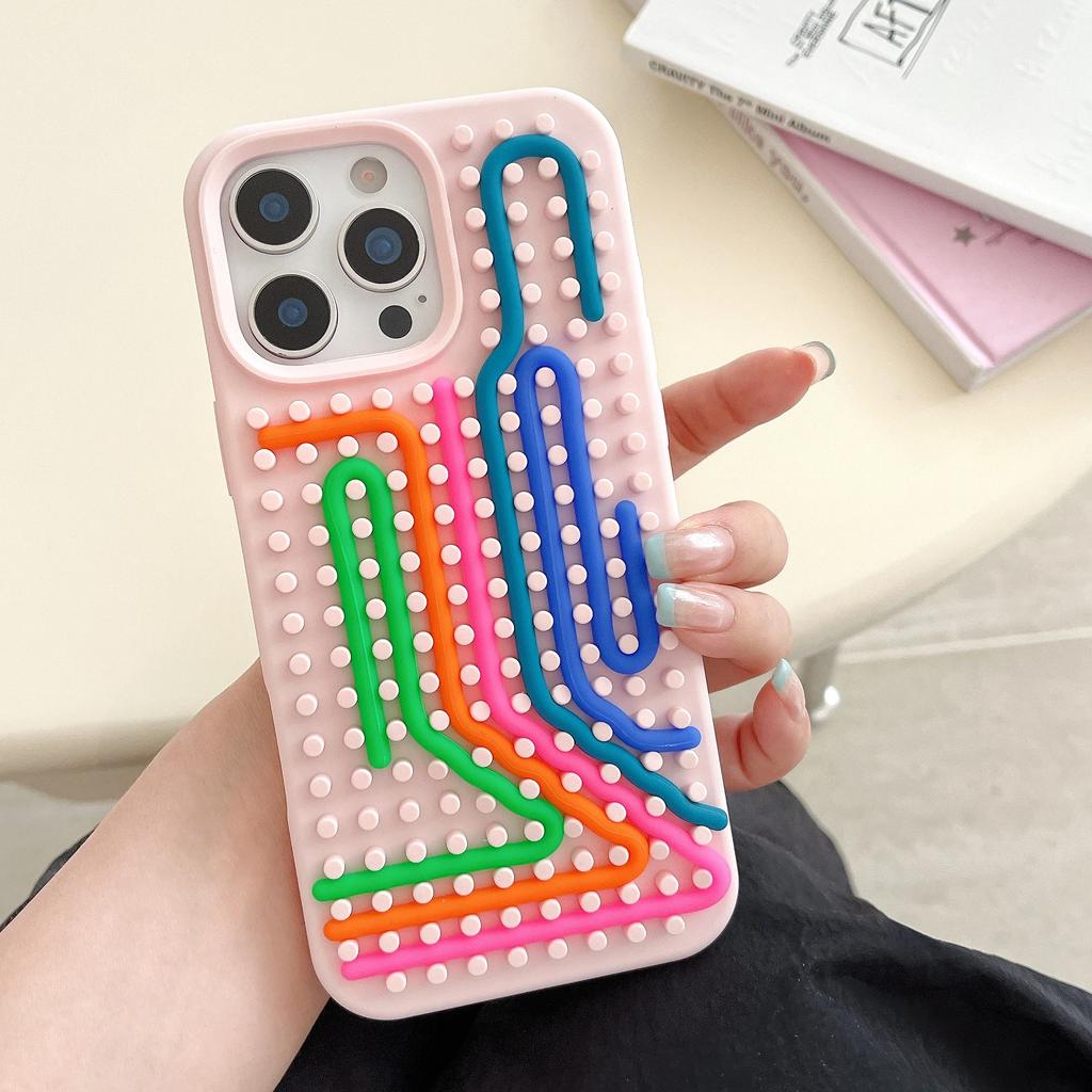 DIY Puzzle Maze Funny Sensory Activity Board Silicone Case For iPhone 16 15 14 13 Pro Max Creative Decompression Arc Soft Cover