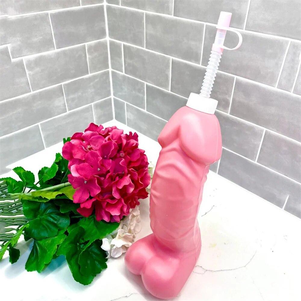 Bachelorette Party Kettle Penis Shape Drinking Cup Hen Night Party Plastic Cup With Straw For Bachelor Party Supplies Bar