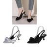 Summer Womens Butterfly Bow Backless Slip On Shoes With Rubber Sole For Casual Wear