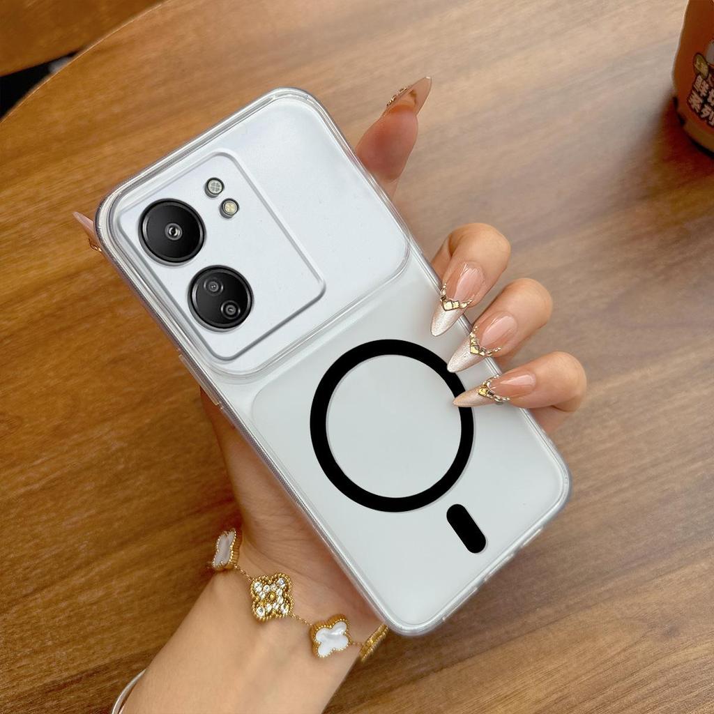 Pouzdro pro Xiaomi Redmi 13C 4G, POCO C65 Matný kryt proti otiskům prstů Velký výřez na fotoaparát Průhledný okraj Pouzdro
