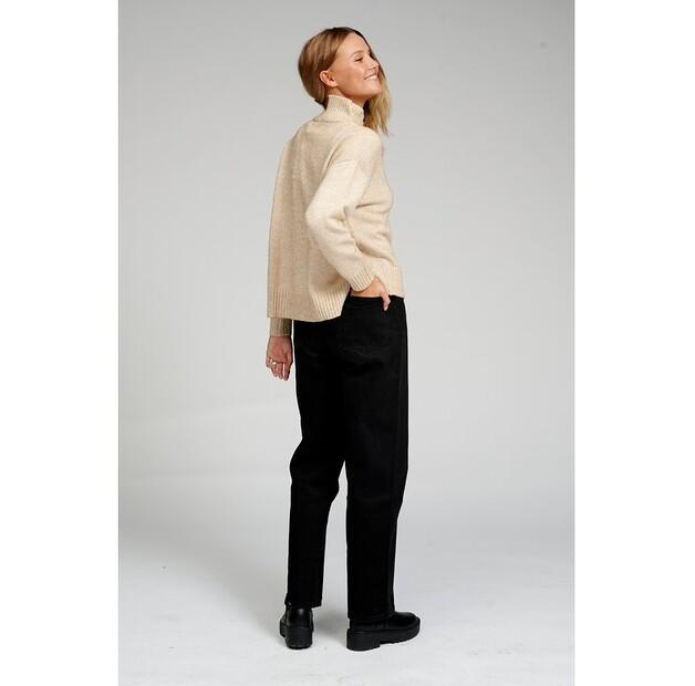 Свитер TeeShoppen Кошулка с воротником в ряд oversized