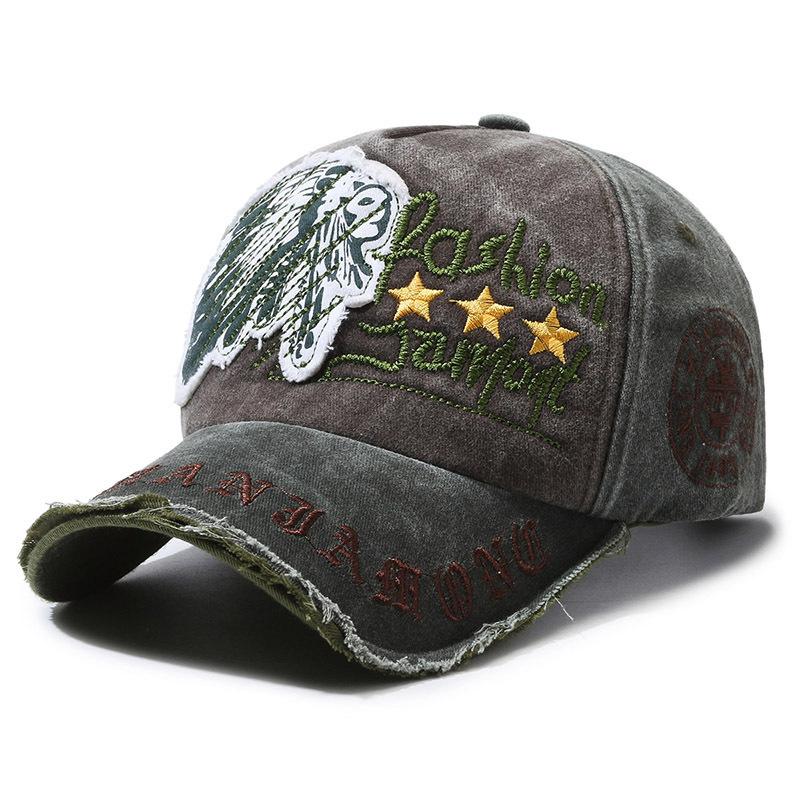 

Four Seasons New Baseball Cap Retro Distressed Casual Outdoor Sports Hat Spring and Autumn Sunhat Letter Embroidery Cap Men