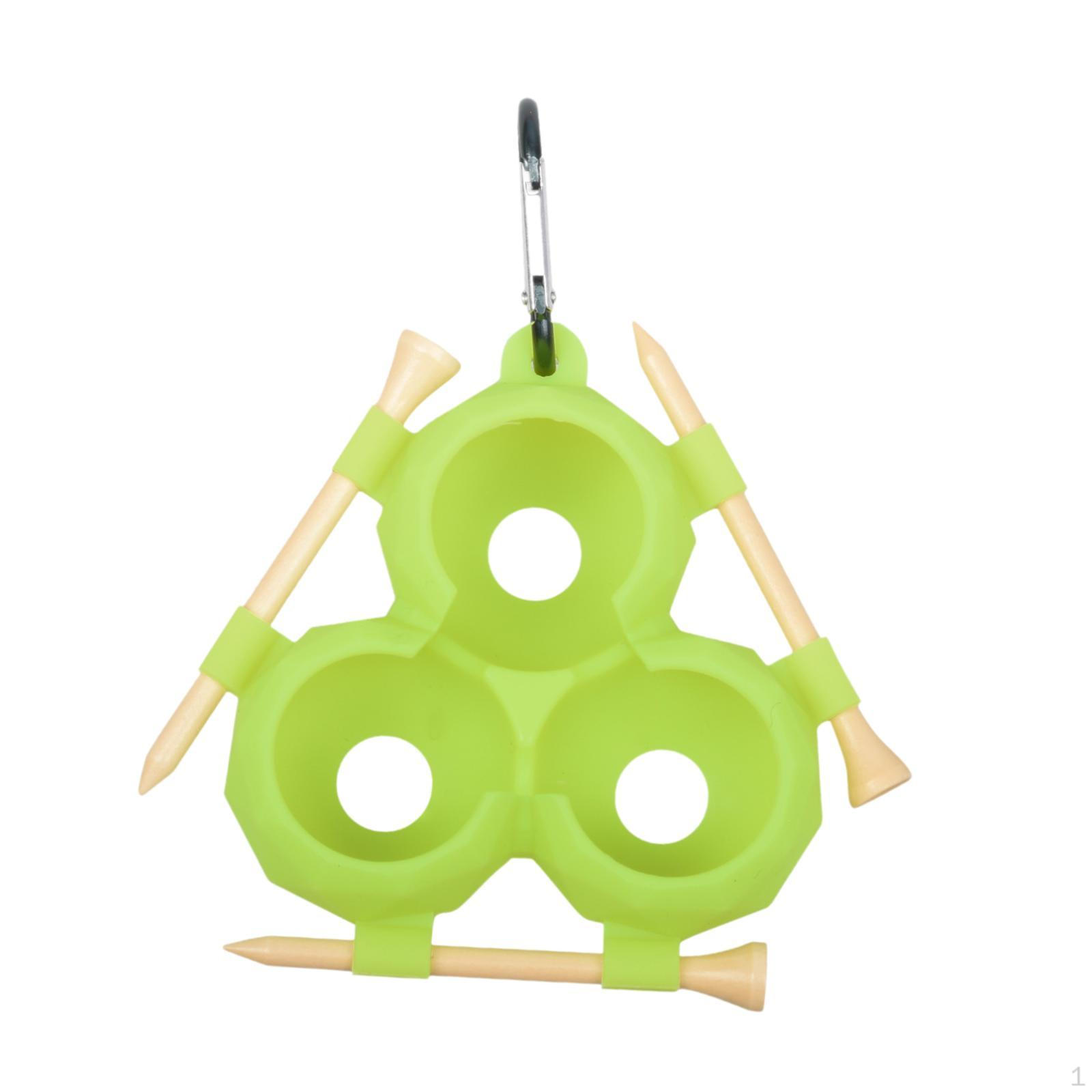 

Carrier Bag with Keychain Clip And Wooden Tees for Dad зелений