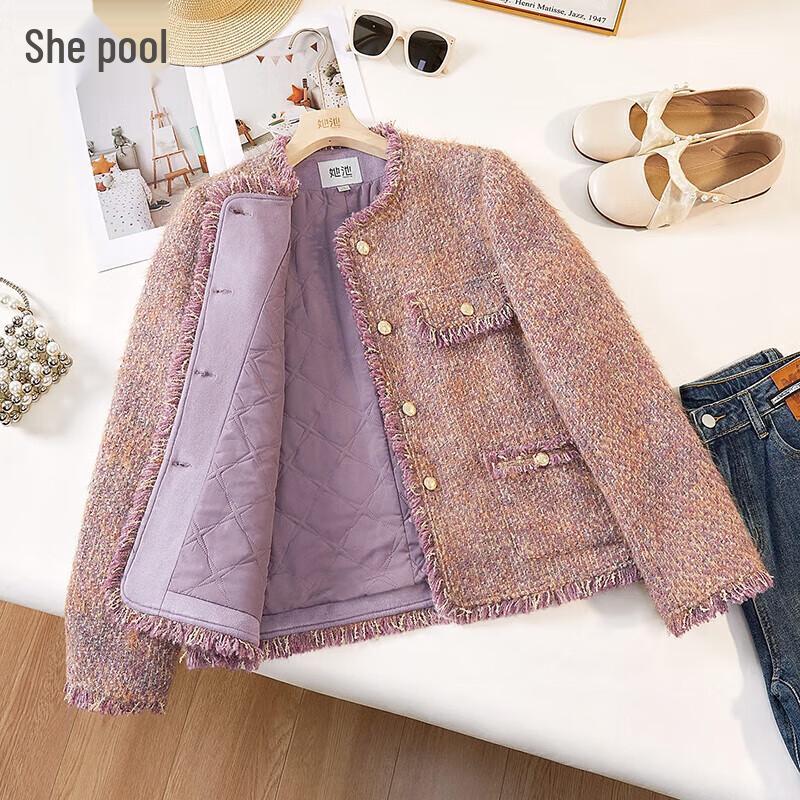 

Shechi Elegant Little Xiang-style Padded Jacket M