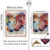 FIYO 11.8x16.73 In Diamond Painting Full Round Drill Colored Horse Round Diamond Painting Handmade Diy Diamond Mosaic Painting Home Decoration