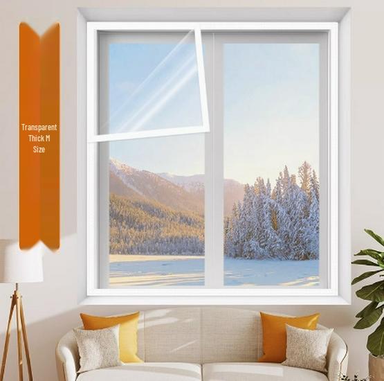 Winter Insulation PEVA Curtain: Transparent, Windproof, Cold Protection for Windows