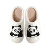 Panda home cotton slippers autumn and winter EA non-slip sole warm couple plush female couple baotou